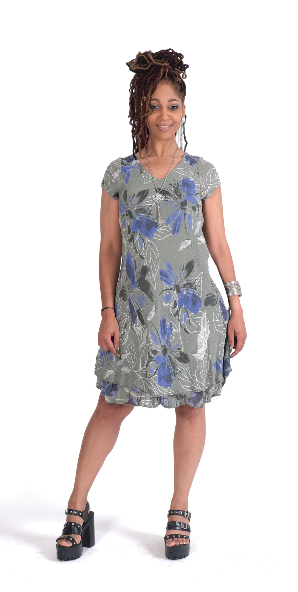 ArmyFloralDress
