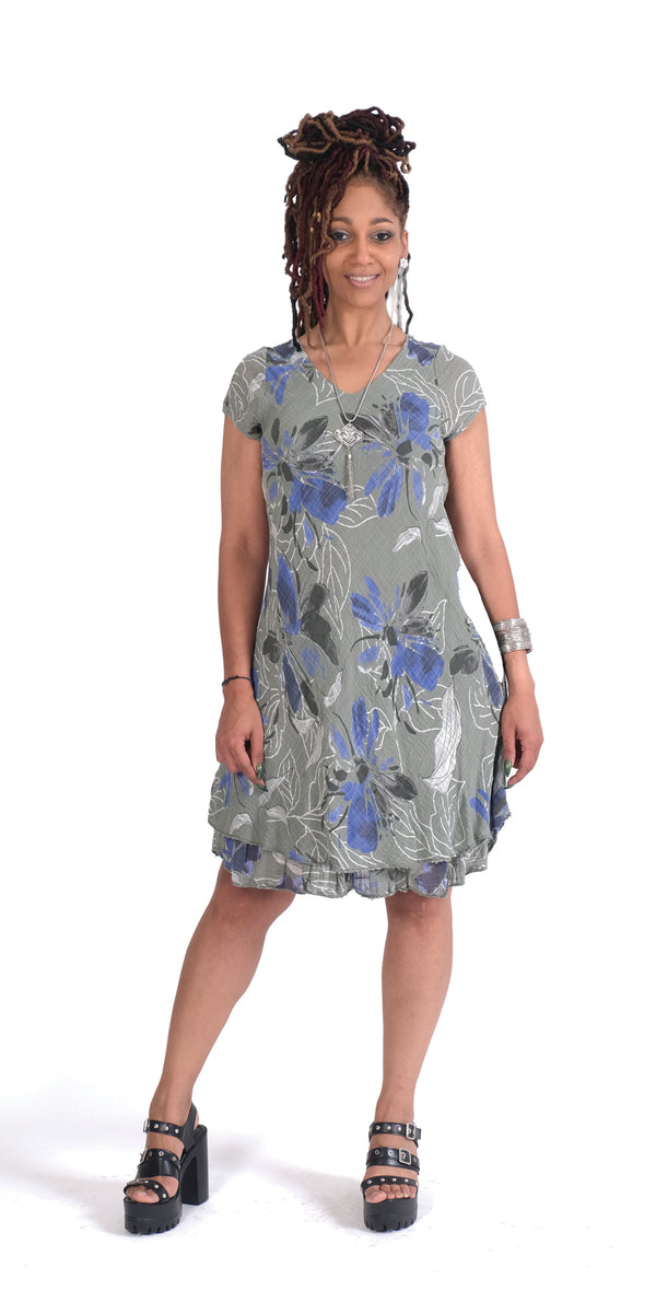 ArmyFloralDress