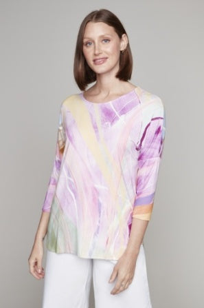 Claire Desjardins “Whispering Pastels” Knit Top – Canvas to Fashion Collection