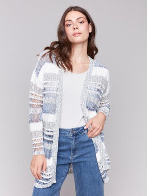Coastal Breeze: Open Knit Cardigan