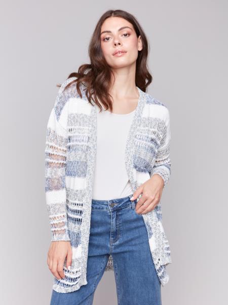 Coastal Breeze: Open Knit Cardigan