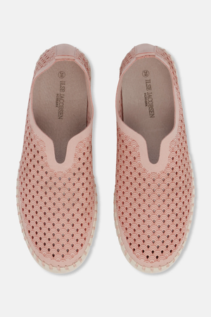 Eco-Chic Comfort: Ilse Jacobsen Tulip Recycled Slip-On Shoes - Adobe Rose