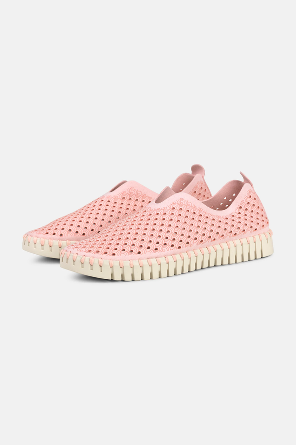 Eco-Chic Comfort: Ilse Jacobsen Tulip Recycled Slip-On Shoes - Adobe Rose