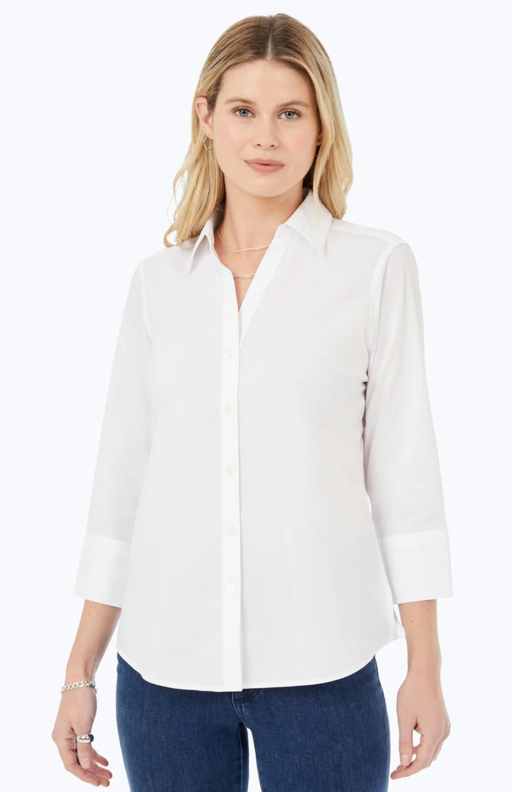 Foxcroft The Effortless Essential Non-Wrinkle Shirt Facing Forward