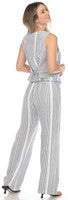"La Dolce Layer" Linen Stripe Vest-Flora Ashley, Made in Italy