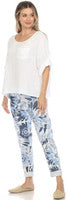 Blue Bloom Tapered Pant – Flora Ashley