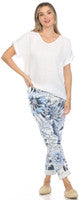 Blue Bloom Tapered Pant – Flora Ashley