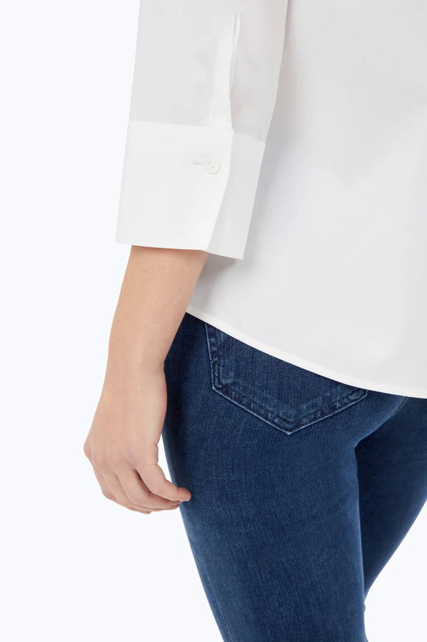 Mary_No_Iron_Pinpoint_3.4_sleeve_shirt_lft_sleeve_back_of_arm