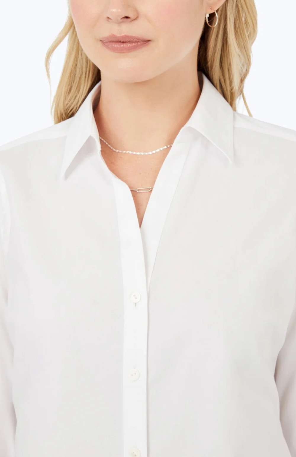 Foxcroft The Effortless Essential Non-Wrinkle Shirt Facing Forward