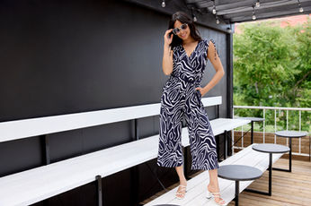 Navyandwhitepantjumpsuit