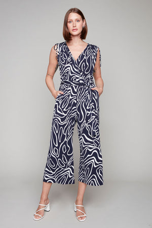Navyandwhitepantjumpsuit