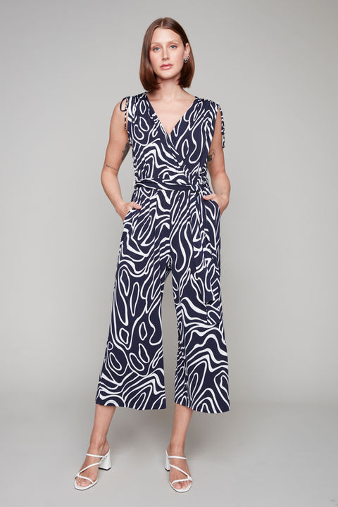 Navyandwhitepantjumpsuit