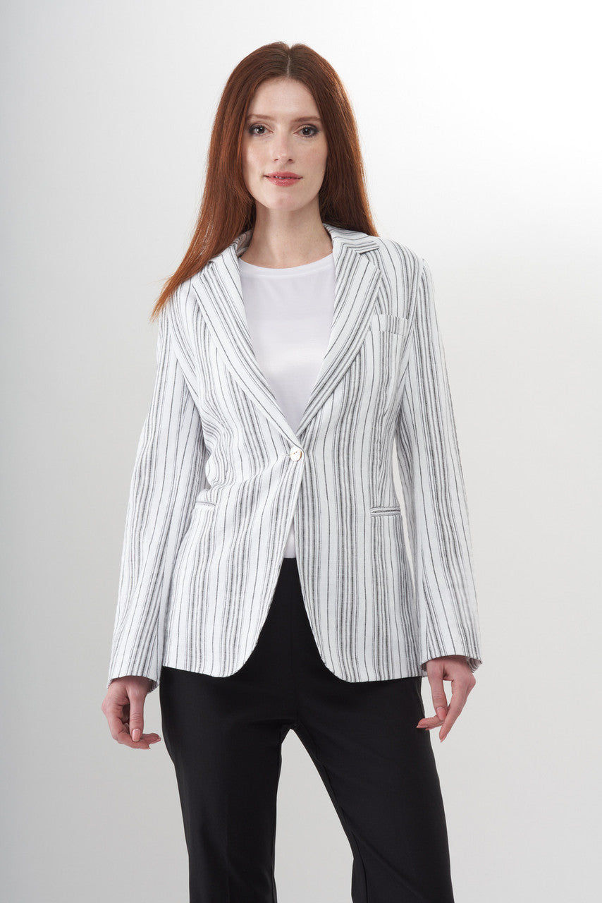 NoveltyJacketSummerStripeBlazer