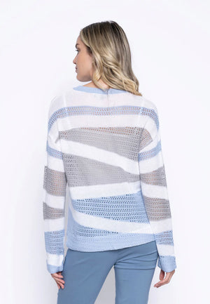 Open_Knit_Color_Blocking_Top_Back