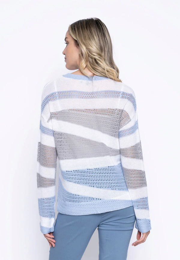 Open_Knit_Color_Blocking_Top_Back