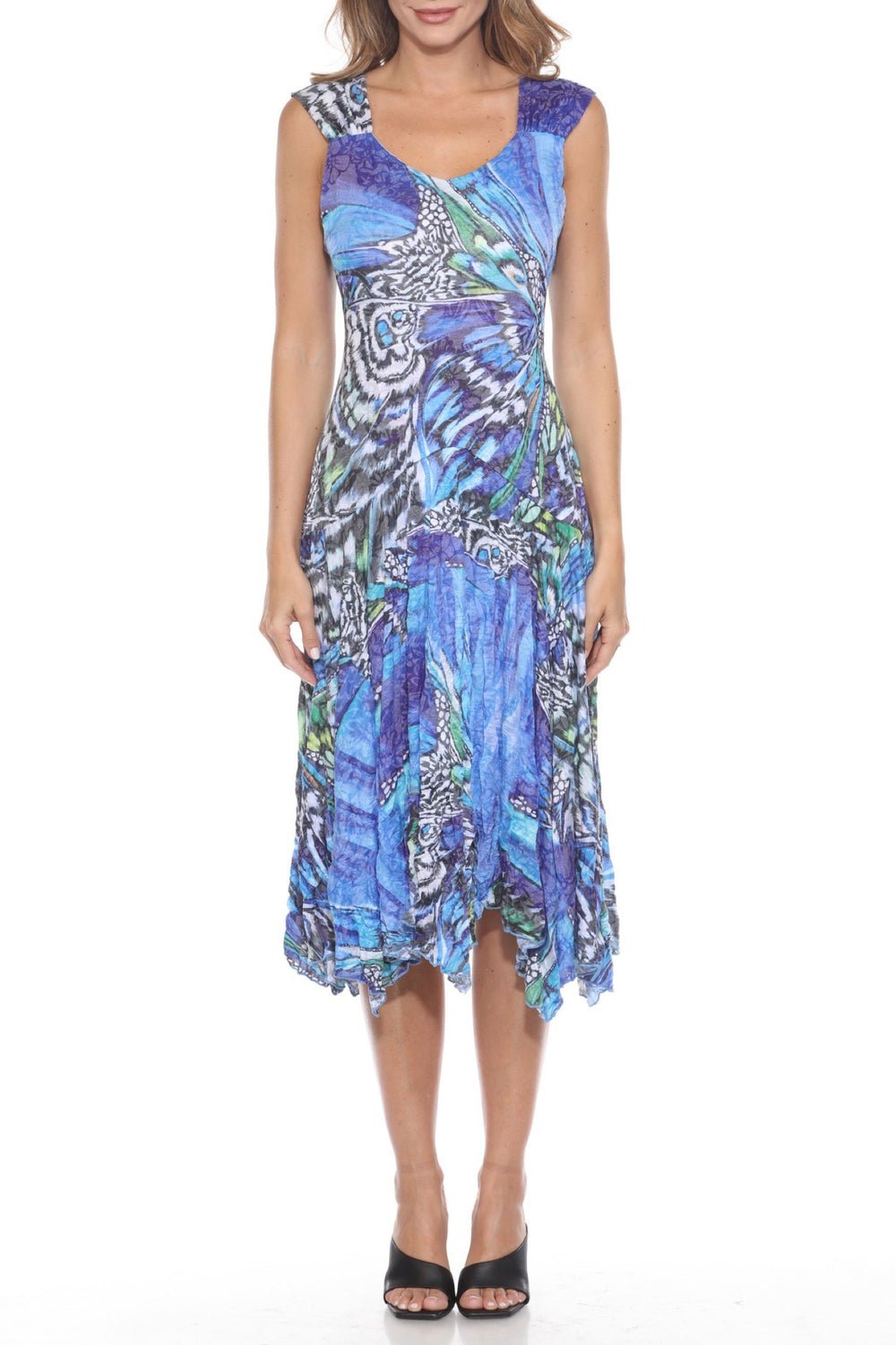 PriscillaDressSapphireFluttercloseupFront.1