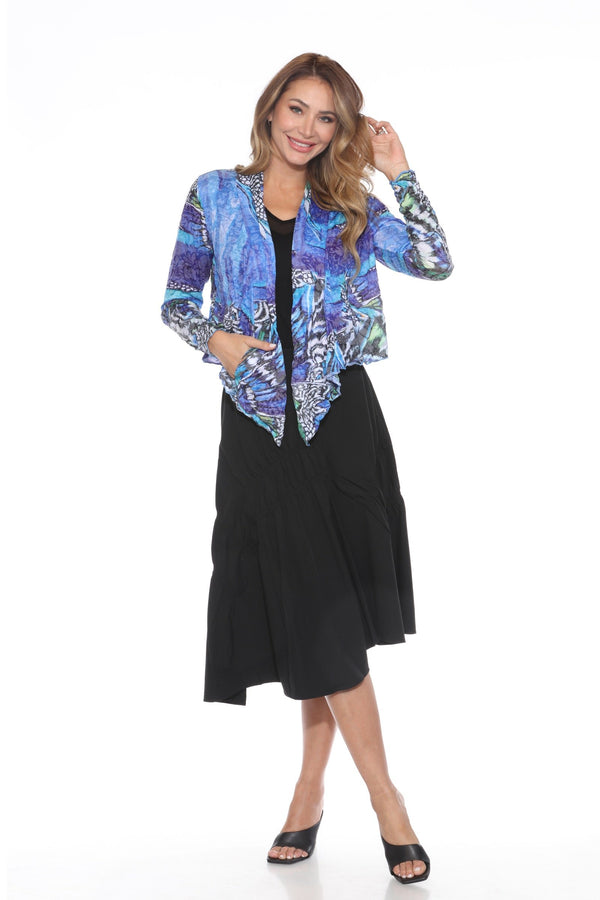 Priscilla_Dress_Sapphire_Flutter_Claire_Cardigan_black_dress_hand_in_pocket_of_cardigan_untied.5