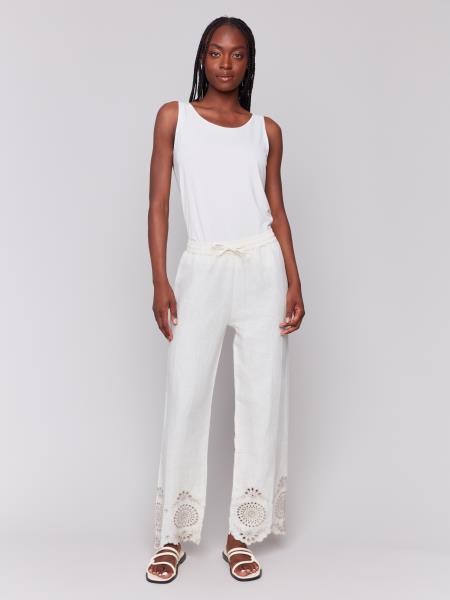 Pullonlinenpantwithpatchpocketsatbackcolornatural
