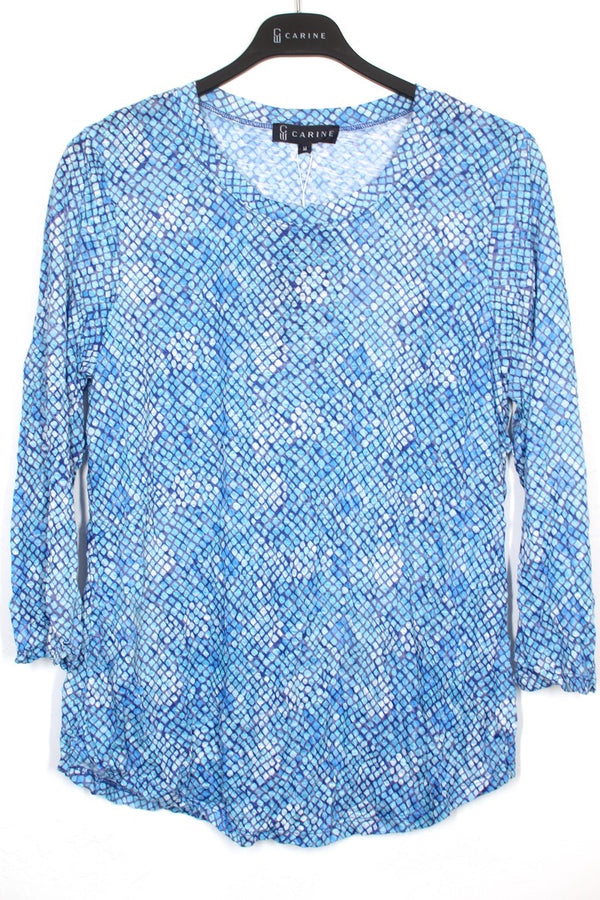 RoundNeckTopBlueTopaz