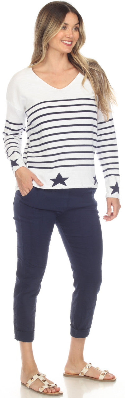 Starlight Stripes – Sweater by Flora Ashley