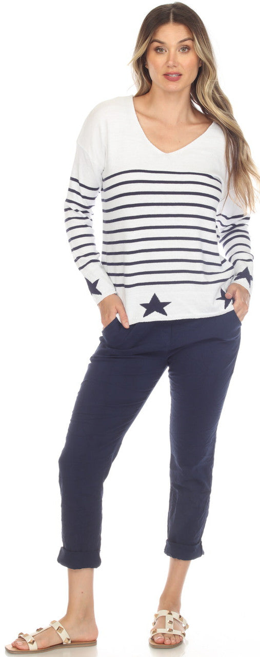 Starlight Stripes – Sweater by Flora Ashley