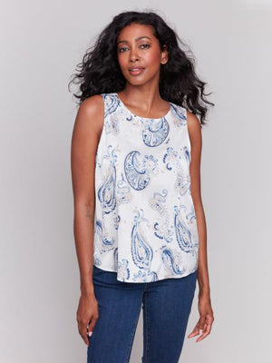 The Paisley Luxe Sleeveless Blouse