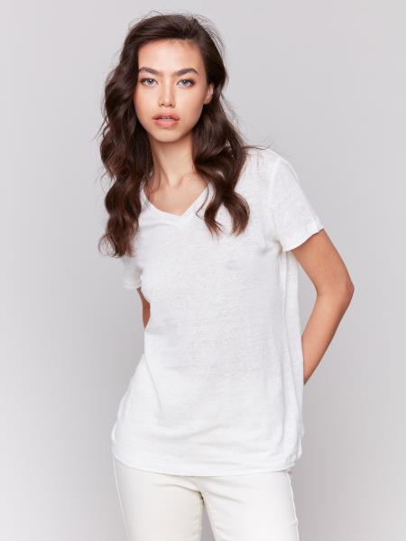 shortsleevevnecklinenteeshirt